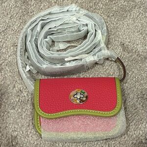Coachtopia Wavy Wallet w/ crossbody strap